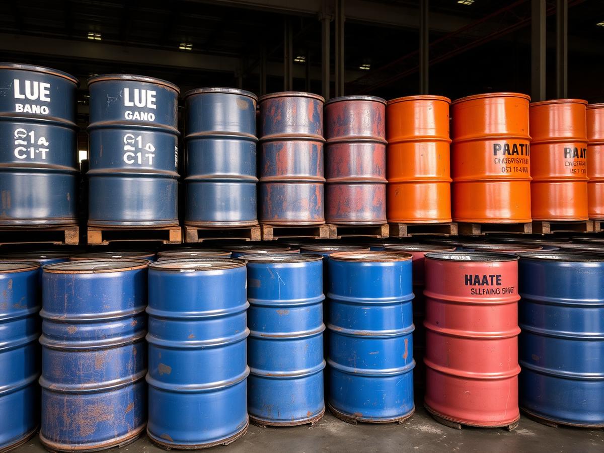 Industrial chemical drums